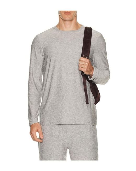Beyond Yoga Gray Always Beyond Long Sleeve Crew 2.0 for men