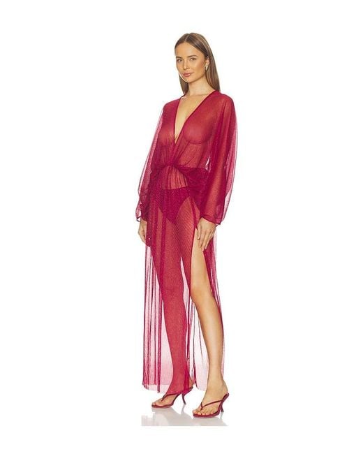 L'idée Red Capri Robe