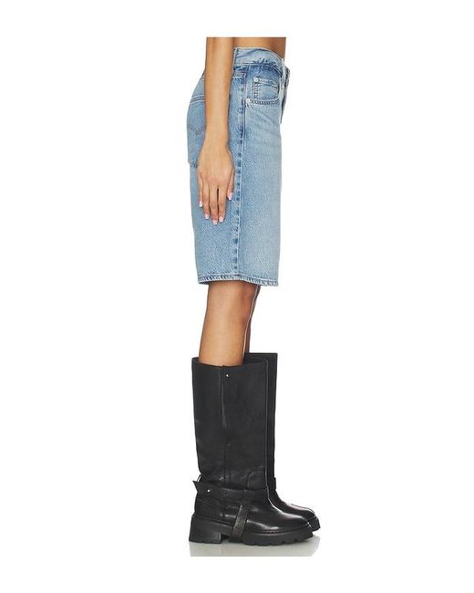 Levi's Blue Baggy Dad Jort
