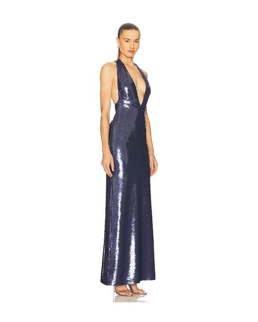 The New Arrivals Ilkyaz Ozel Blue Olympia Dress