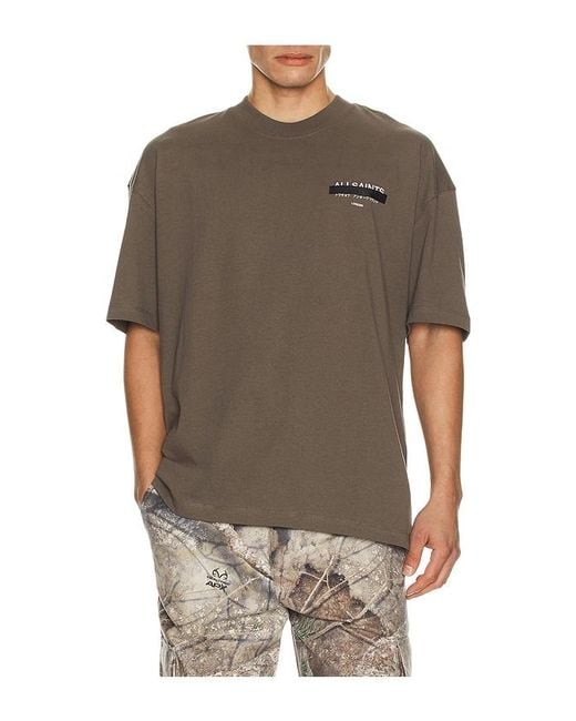 AllSaints Multicolor Redact Crew Tee for men