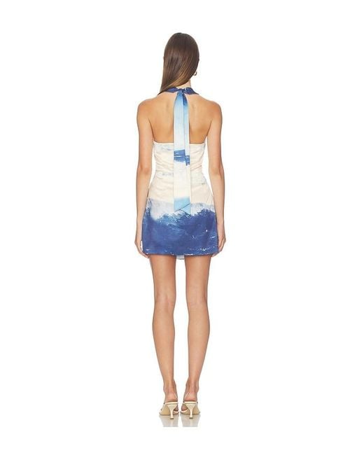 Curaae by Elliatt Blue Eska Halter Mini Dress