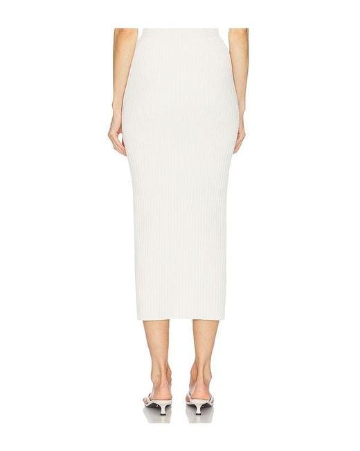 L'academie White 'Academie Ramina Midi Knit Skirt