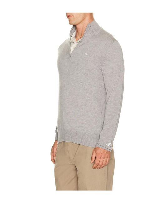 J.Lindeberg Gray Kian Knitted Sweater for men