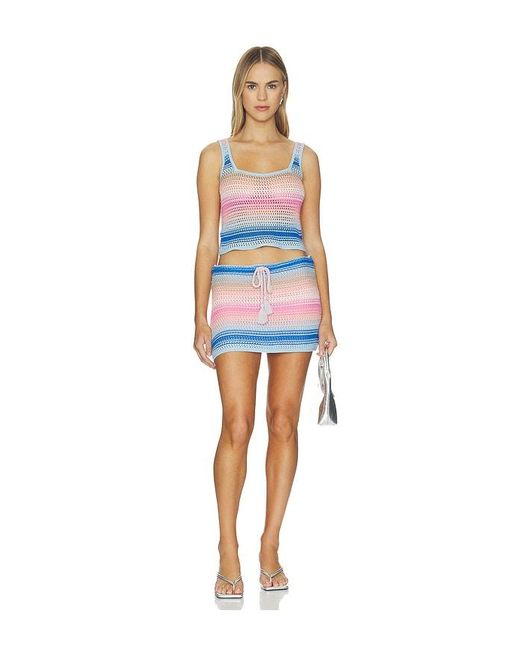PQ Swim Blue Cleo Skirt