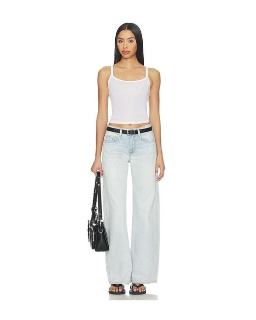 GRLFRND White Rory Short Rise Baggy