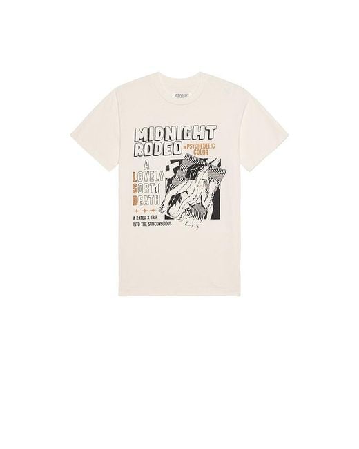 MIDNIGHT RODEO White American Exxtasy Tee for men
