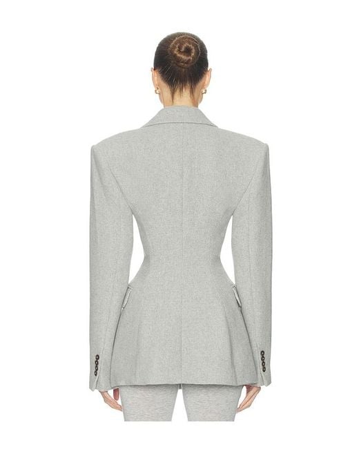 Helsa White Italian Wool Blend Blazer