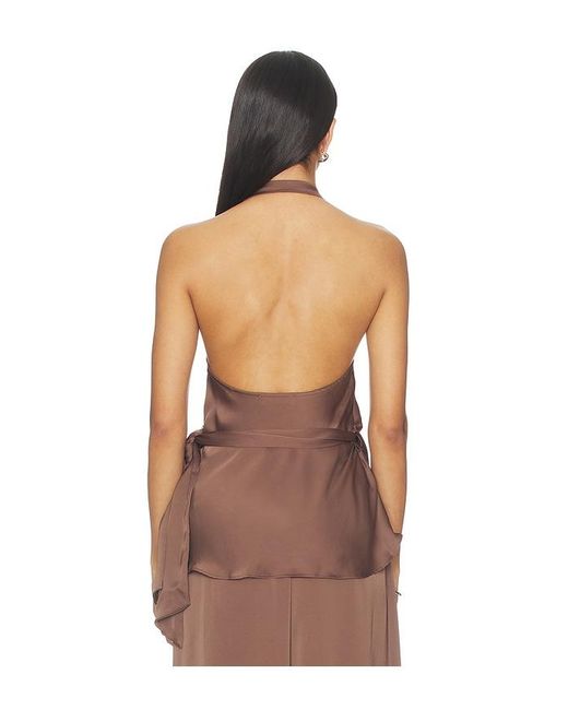 Faithfull The Brand Brown Marea Top