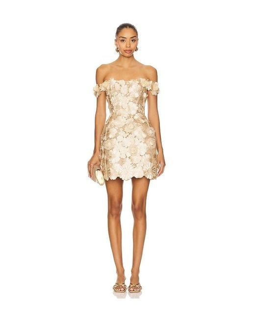 Bronx and Banco Natural Jasmine Maraya Off The Shoulder Mini Dress