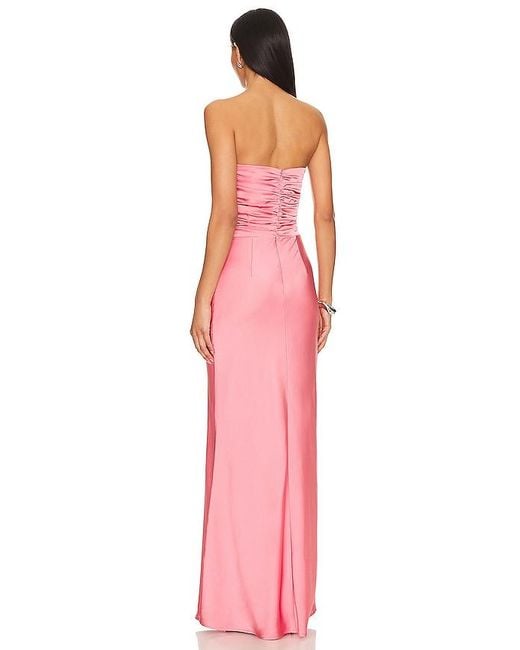 Misha Pink Livia Maxi Dress