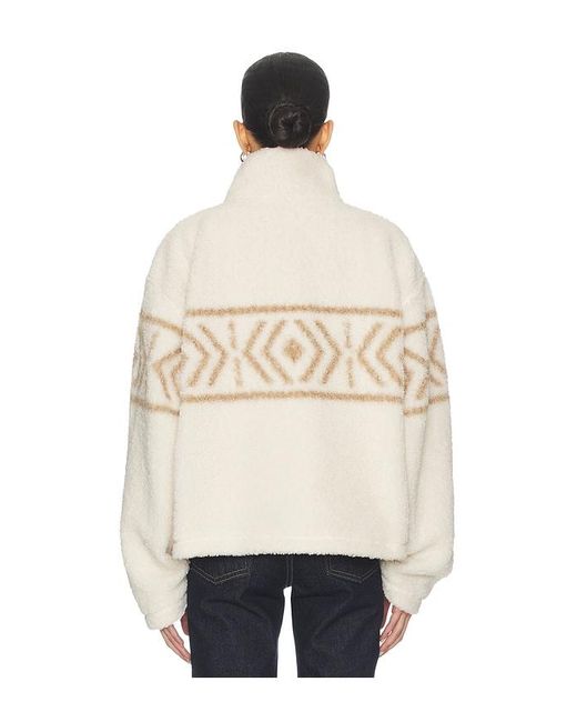 Lovers + Friends Natural Dani Half Zip Pullover