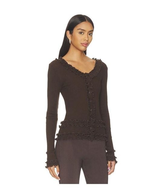 OperaSPORT Black Caroline Seamless Cardigan