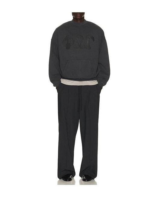 Fear Of God Black Pleat Front Drawstring Pant for men