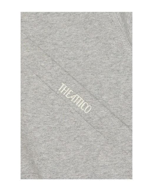 The Attico Gray Fleece Sweatshirt
