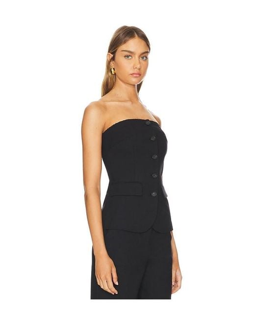 Lovers + Friends Black Bianca Top