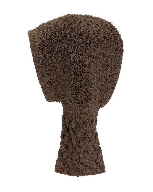 Isa Boulder Balaclava Cableweave in Black für Herren
