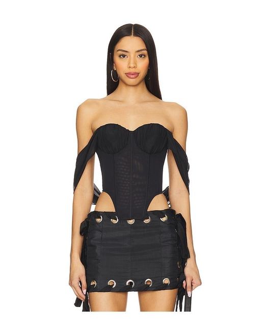 AMOR MIA Black Assassin Corset Top