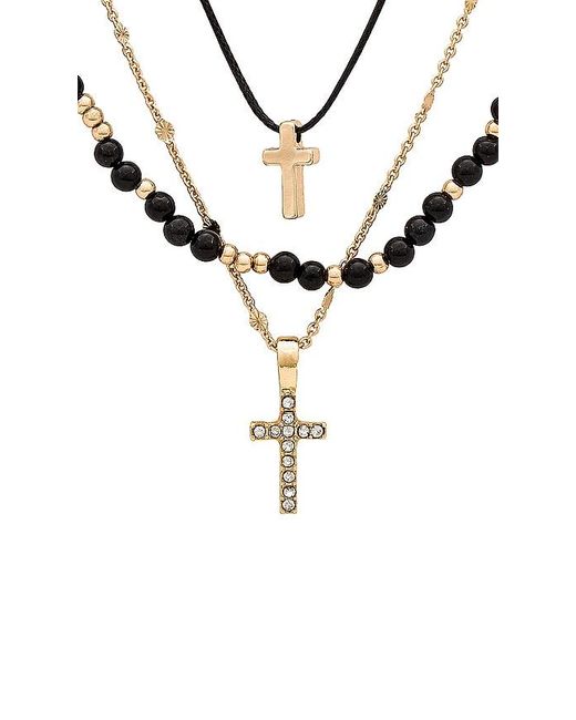 8 Other Reasons White Cross Layered Necklace