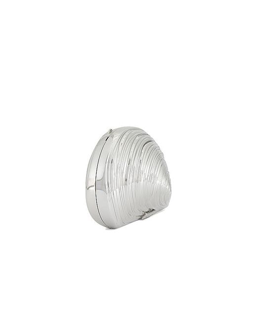 Jonathan Simkhai White Bridget Oyster Shell Clutch