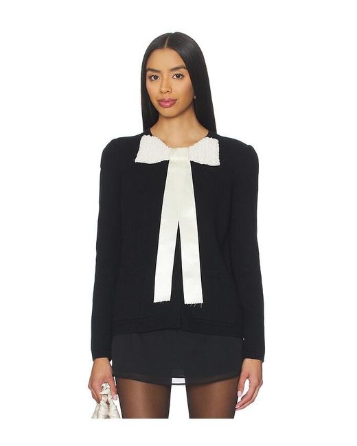 Sea Black Seraphine Solid Knit Cardigan