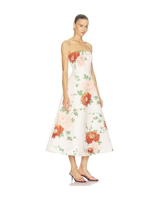SAU LEE White Fiora Dress