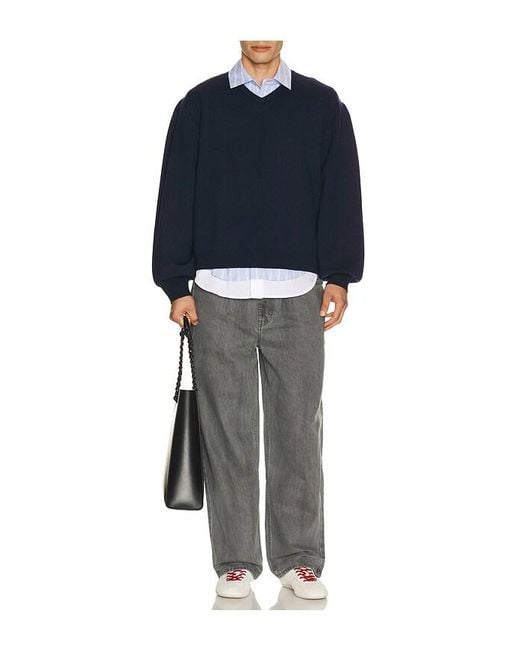 Thisisneverthat Gray Loose Jeans for men