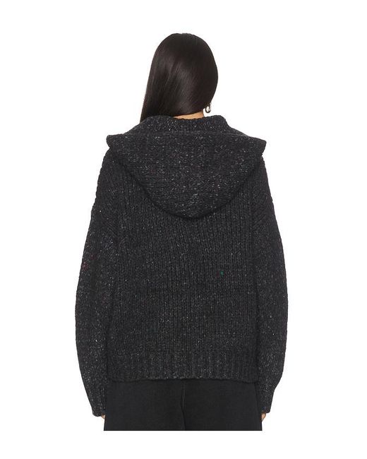 Alexander Wang Black Oversized Zip Up Hoodie