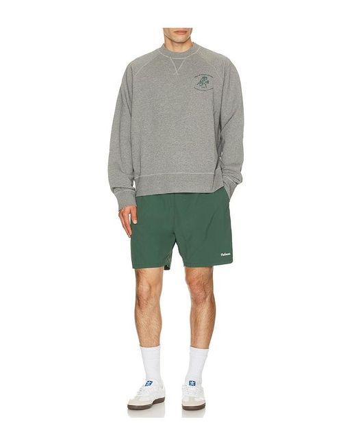 Palmes Green Stitch Tennis Shorts for men