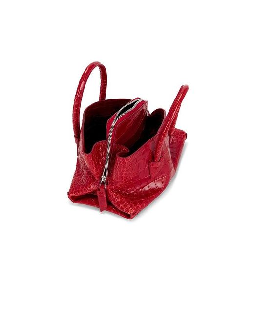 The Attico Red La Passeggiata Mini Top Handle Bag
