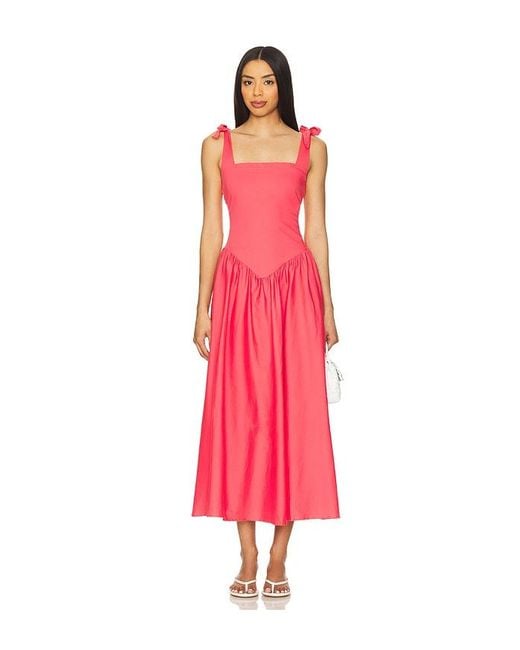 Peixoto Red Harlow Maxi Dress