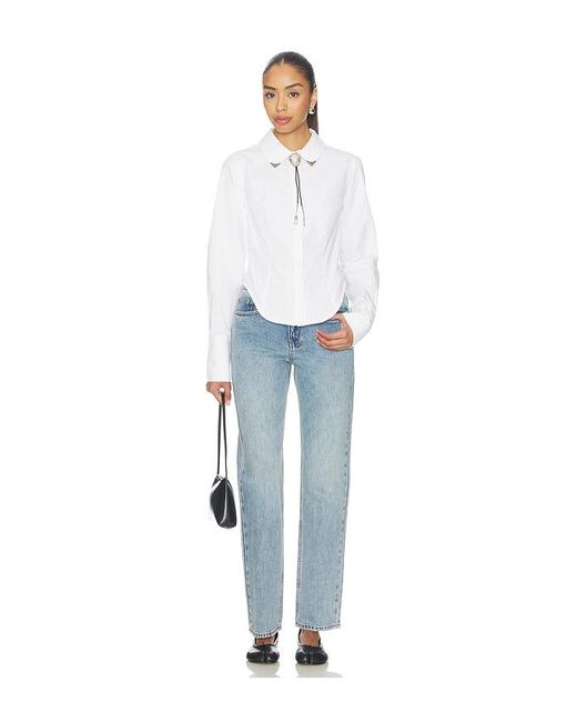 Ksubi Blue Dare Open Back Shirt