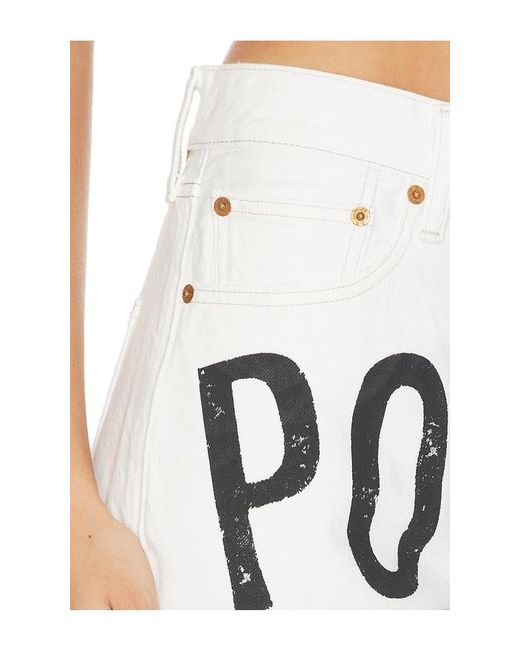 Polo Ralph Lauren White Rigid Denim Standard Straight Pants