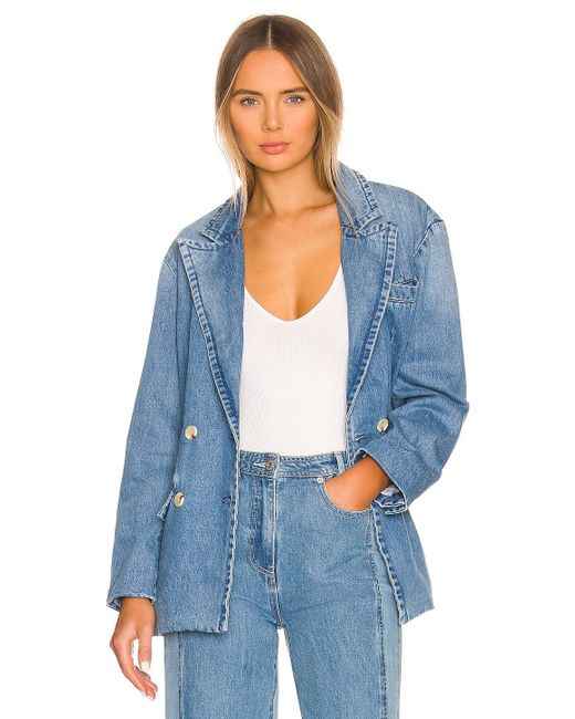 Something Navy Double Breasted Denim 