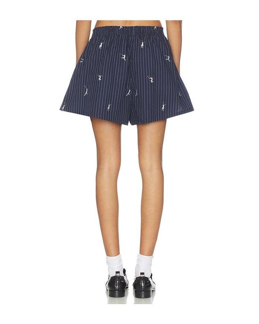 Lacoste Blue Oversize Fit Jacquard Shorts