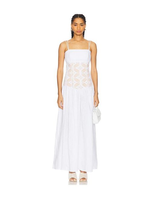 Silvia Tcherassi White Kleid Pilar