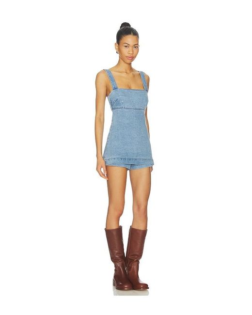Show Me Your Mumu Blue Rio Romper