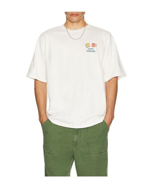 KAPPY DESIGN White Kappy Morning Half T-Shirt for men