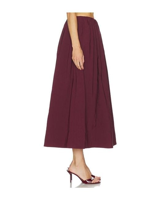 Camila Coelho Purple Carina Midi Skirt