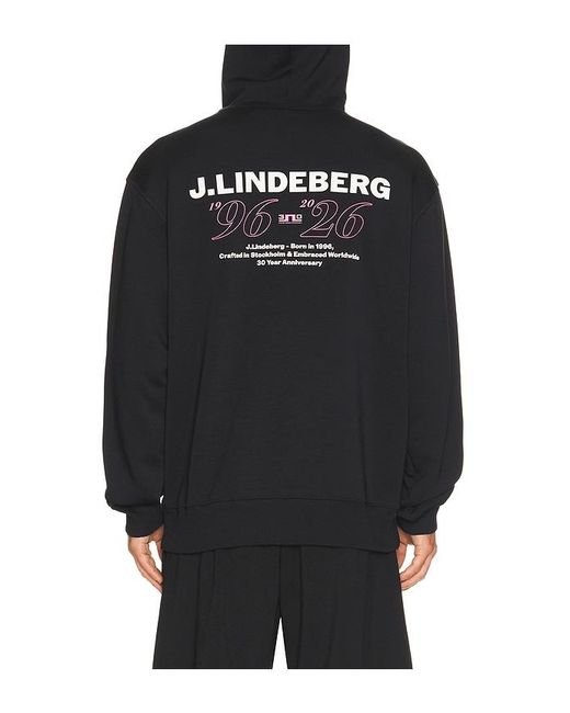J.Lindeberg Black 30Y Callan Hoodie