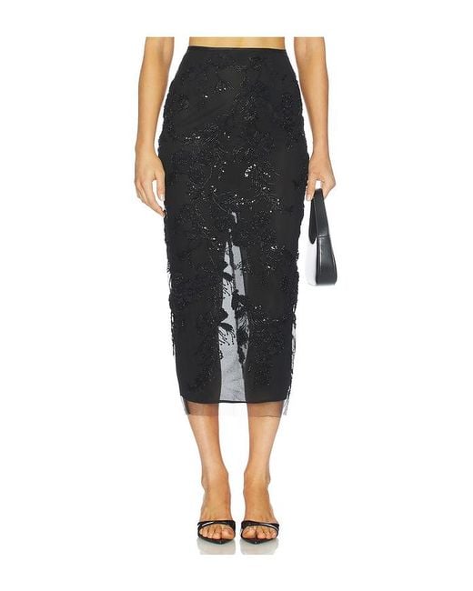 SAU LEE Black Skye Skirt