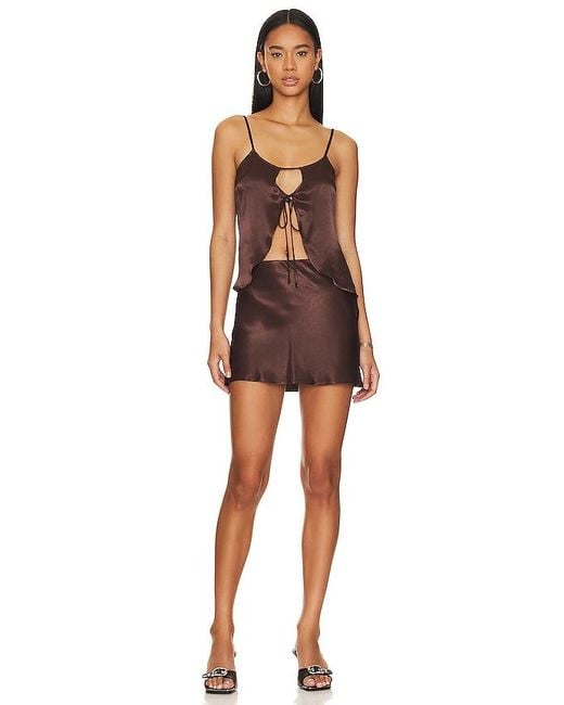 SNDY'S Black X Revolve Cassis Skirt