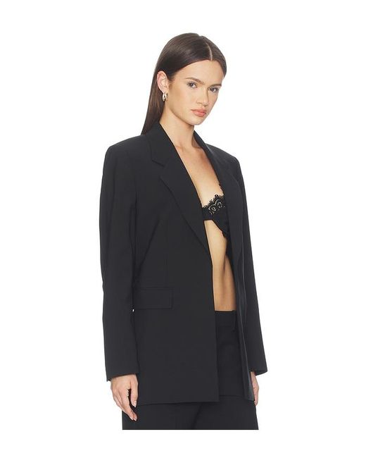 Theory Black Relaxed Slash Blazer