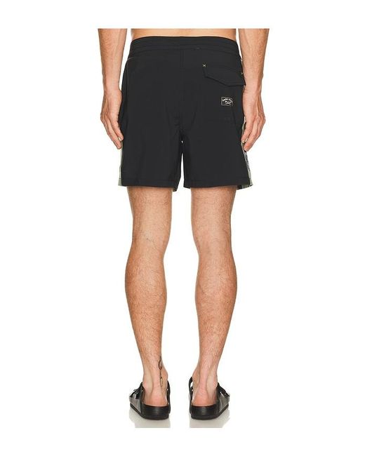 Dark Seas Black Intercoastal Boardshort for men