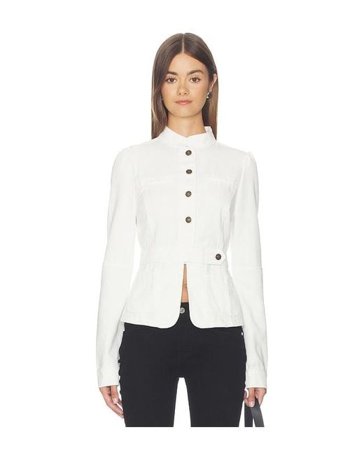 Lioness White Brooklyn Denim Jacket