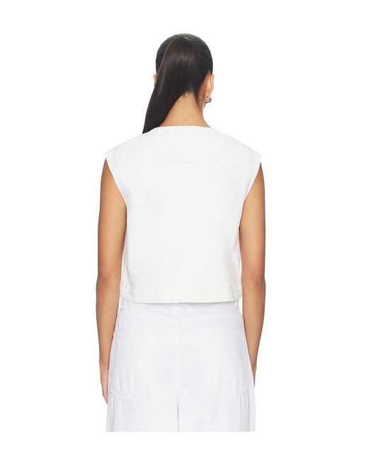 Closed White Denim Vest Top