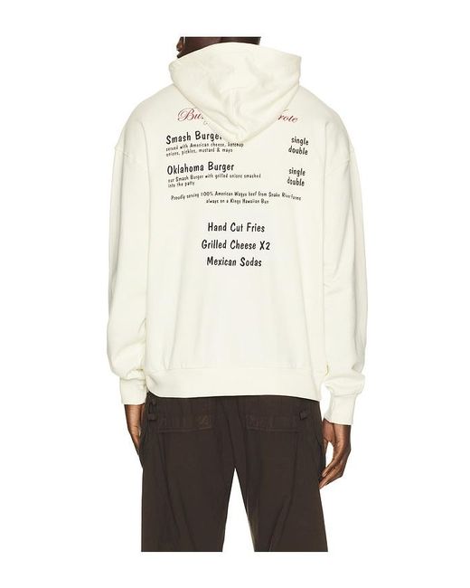 Brixton Natural X Burger She Wrote Hoodie for men