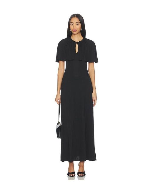 WeWoreWhat Black Cape Midi Dress