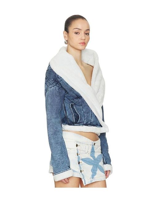 MASHA POPOVA Blue Bathrobe Vortex Jacket
