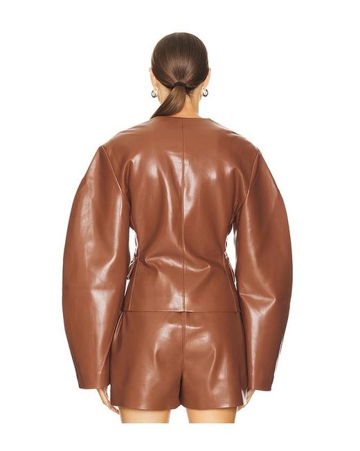 Nanushka Brown Kiyo Blazer